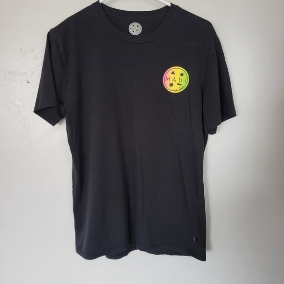 Maui and Sons Men's Medium Black Short Sleeve T-shirt Colorful Graphic Tee - Picture 3 of 6